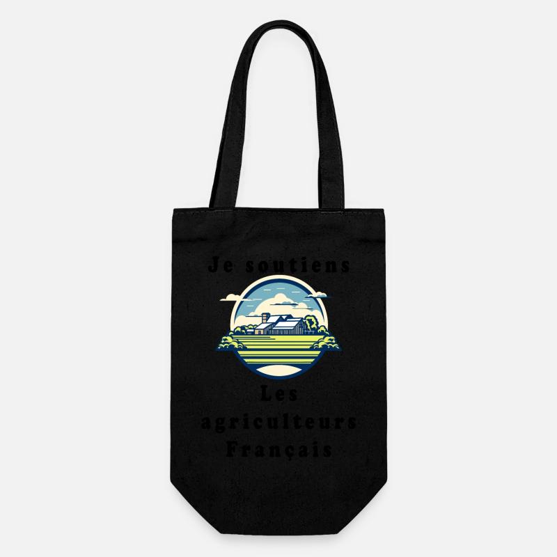 Soutien aux agriculteurs #3 - Sac à bouteille - noir