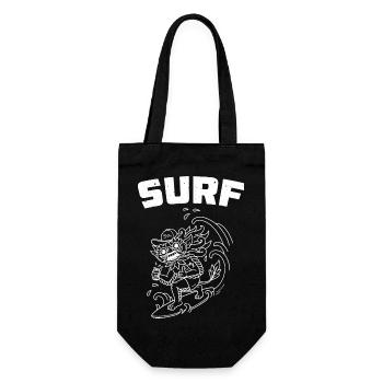 Bali Indonesia Summer Holiday Travel Surfing - Gift Bag for Bottles - black - Front