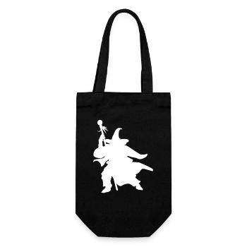 Silhouette de magicien - Design pour la bobine de fantaisie - Sac à bouteille - noir - Devant