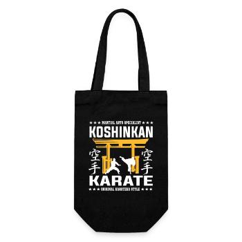 Cool Koshinkan martial arts design with kanji - Gift Bag for Bottles - black - Front