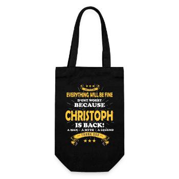 Tout va bien se passer, car Christoph Ist da Outfit - Sac à bouteille - noir - Devant