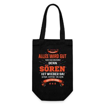 Tout ira bien, car Sören Ist da Outfit - Sac à bouteille - noir - Devant