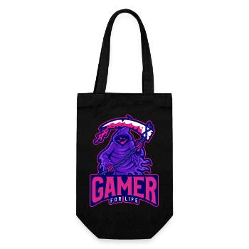 Gamer For Life - Gift Bag for Bottles - black - Front