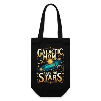 Maman Galactique Levant des Étoiles - Sac à bouteille - noir - Devant