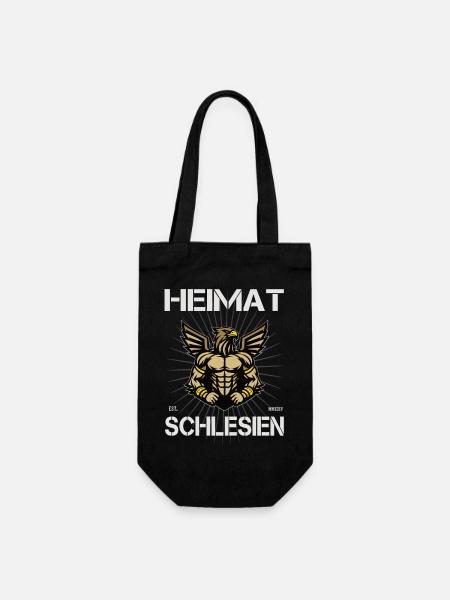 Cooles Heimat Schlesien Design für den Schlesier - Geschenkbeutel für Flaschen - Schwarz