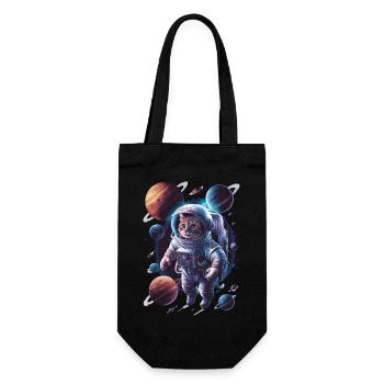 Space Cats Adventure Exploration - Gift Bag for Bottles - black - Front