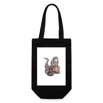 Snake - Gift Bag for Bottles - black - Front