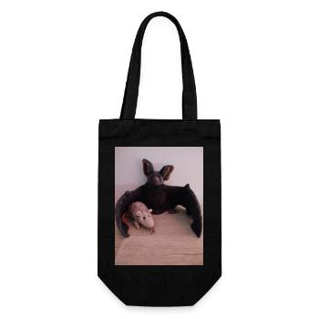 Night Wing Bat and Mouse - Gift Bag for Bottles - black - Front