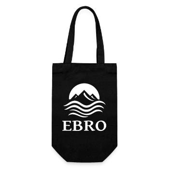 cooles Ebro Fluss Design für den Flüsse Fan - Geschenkbeutel für Flaschen - Schwarz - Vorne