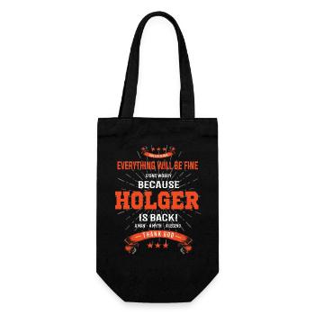 Tout ira bien Holger est de retour - Sac à bouteille - noir - Devant