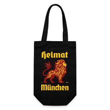 Heimat München Design with the Lions - Gift Bag for Bottles - black - Front