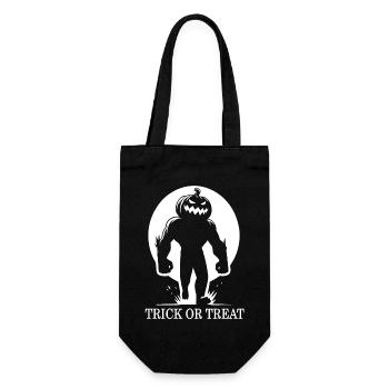 Trick or Treat - Halloween Running Pumpkin Design - Gift Bag for Bottles - black - Front