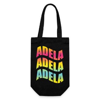 Adela T-Shirt mit Welleneffekt T-Shirt mit Welleneffekt - Geschenkbeutel für Flaschen - Schwarz - Vorne