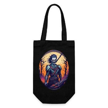 Gruseliges Halloween-partykostüm, Zombie-krieger - Geschenkbeutel für Flaschen - Schwarz - Vorne