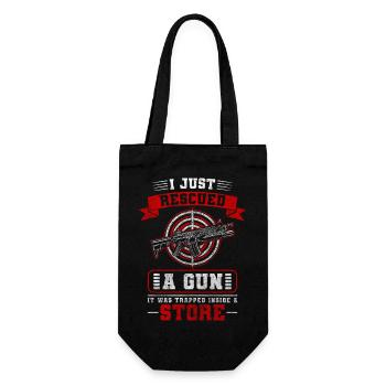 Schützenverein Gewehr Jagen Schützenkönig - Geschenkbeutel für Flaschen - Schwarz - Vorne