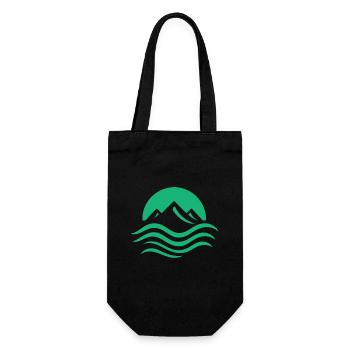Umweltschutz und Natur Logo Design - Geschenkbeutel für Flaschen - Schwarz - Vorne