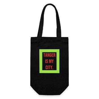 Tangier Morocco Souvenir - Gift Bag for Bottles - black - Front