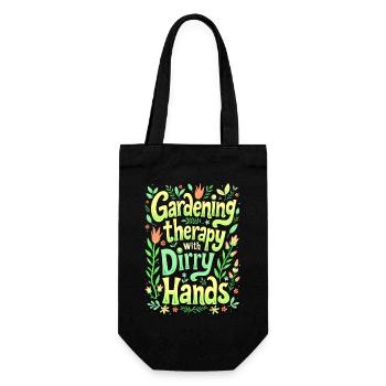 JARDINAGE : THÉRAPIE AVEC LES MAINS SALES - Sac à bouteille - noir - Devant