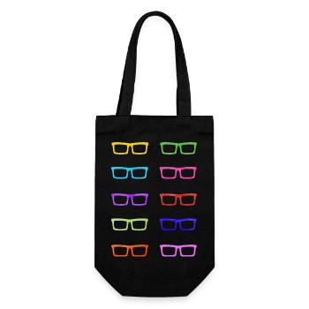 Colourful Glasses - Gift Bag for Bottles - black - Front