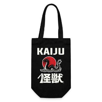 Kaiju Design avec Kanji et Sea Monster – Pour Mons - Sac à bouteille - noir - Devant