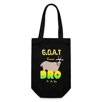 GOAT Bro - Geschenkbeutel für Flaschen - Schwarz - Vorne
