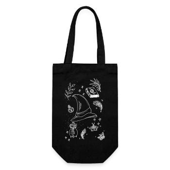Magic Hat and Magic Trick - Gift Bag for Bottles - black - Front