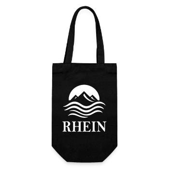 Rhine – Majestic River Design - Gift Bag for Bottles - black - Front