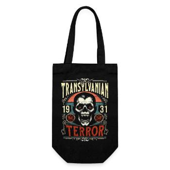 Transylvania Terror Vintage Skeleton Dracula - Gift Bag for Bottles - black - Front