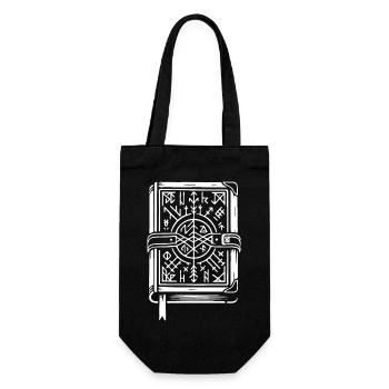 Conception de grimoire pour le magicien fan - Sac à bouteille - noir - Devant