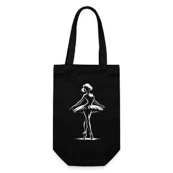 Enchanting ballerina design for all ballet fans - Gift Bag for Bottles - black - Front