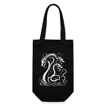 Hydra pour les amateurs de créatures mythiques et de mythologie - Sac à bouteille - noir - Devant