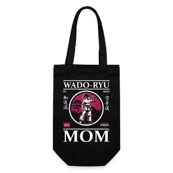 Wado Ryu Mom - Design de karaté cool pour les mamans - Sac à bouteille - noir - Devant
