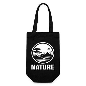 Natur - Für Umweltschutz und Landschaftsfreunde - Geschenkbeutel für Flaschen - Schwarz - Vorne