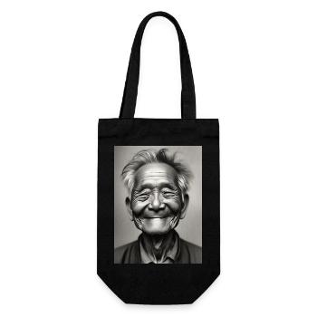 The Good Old Days - Gift Bag for Bottles - black - Front