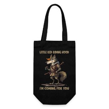 Little Red Riding Hood - I'm coming for you - Gift Bag for Bottles - black - Front