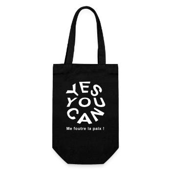 Yes you can - Me foutre la paix ! - Sac à bouteille - noir - Devant