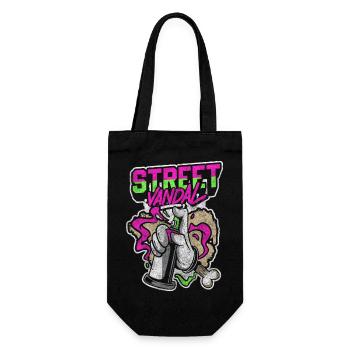 Graffiti Street Art Scene Striking - Gift Bag for Bottles - black - Front