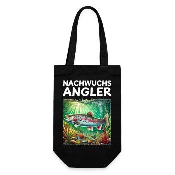 Cadeau de pêcheur pour enfants Trout - Sac à bouteille - noir - Devant