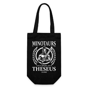 Thésée – Minotaures attention, Thésée est là - Sac à bouteille - noir - Devant