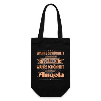 True beauty comes from Angola design - Gift Bag for Bottles - black - Front