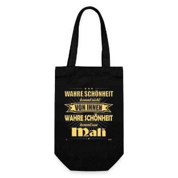 La vraie beauté vient de Mali Design - Sac à bouteille - noir - Devant