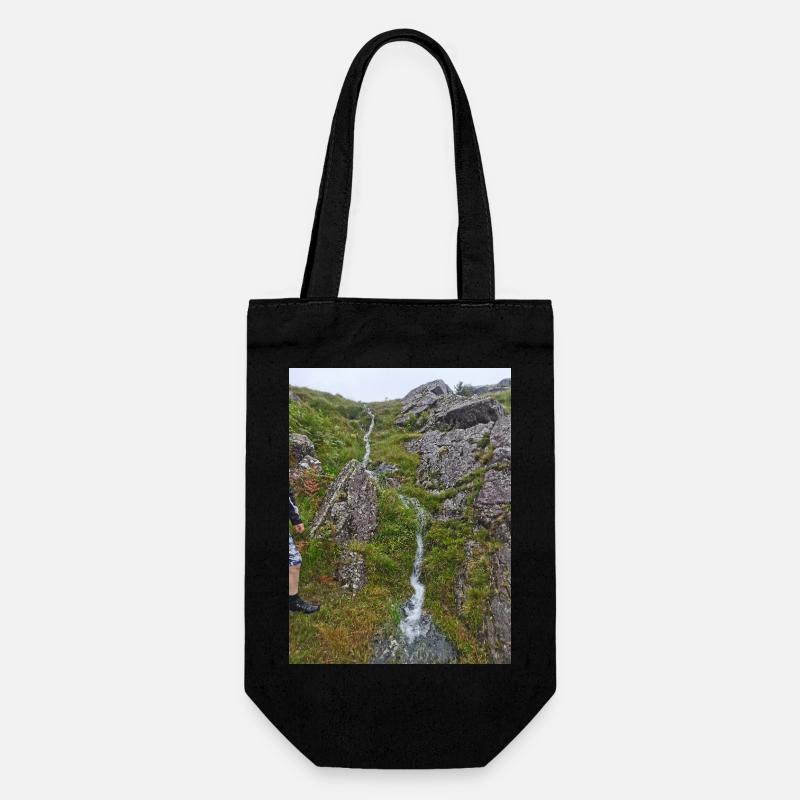 Waterfall - Gift Bag for Bottles - black