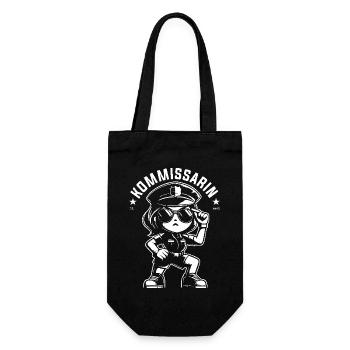 Inspector - Funny Comic Policewoman Design - Gift Bag for Bottles - black - Front