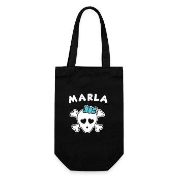 Pirate Marla Design for Girls and Women - Gift Bag for Bottles - black - Front