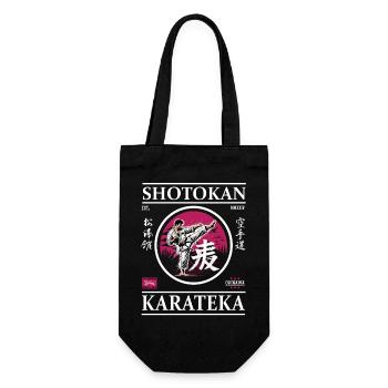Shotokan Karateka – La force du calme - Sac à bouteille - noir - Devant