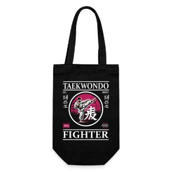 Combattant de taekwondo – Force, concentration, perfection - Sac à bouteille - noir - Devant