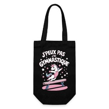 J'peux pas j'ai Gymnastique - Sac à bouteille - noir - Devant