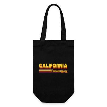 cooles California USA Bundesstaaten Design - Geschenkbeutel für Flaschen - Schwarz - Vorne