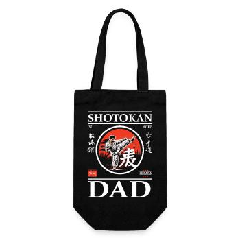 Shotokan Karate Dad Design avec Karateka et Kanji - Sac à bouteille - noir - Devant