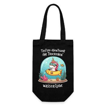 Unicorn Aquarium - Gift Bag for Bottles - black - Front